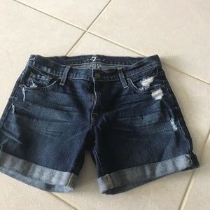 Denim jean shorts